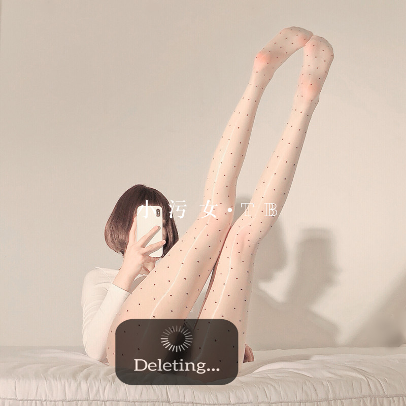 The small stains women are extremely light and dense oil light oil bright polo dots silk socks feminine slip compact to seductive seductive.