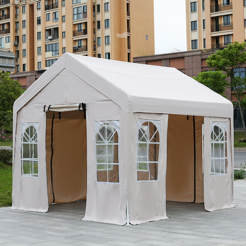 Sibada outdoor awning tent rain shelter thick shed stall stall four-legged umbrella isolation commercial advertising print