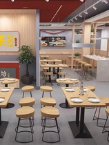 Noodle shop noodle shop tables and chairs restaurant snack bar commercial dining furniture fast food restaurant restaurant dining table and chair combination