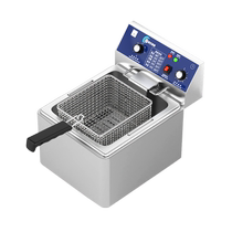 Hongyi electric fryer frying pan commercial frying machine double cylinder large capacity small electric fryer fried skewers and fried chicken equipment