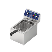 Electric fryer commercial small stall oil pan fryer large capacity electric fryer fried skewers equipment constant temperature frying machine