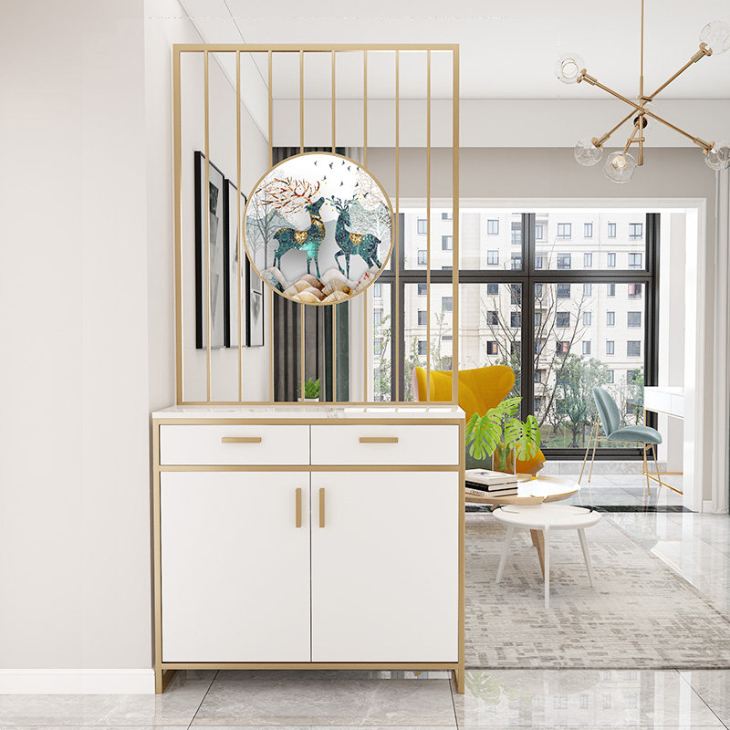 Light luxury wind closing shoe cabinet in one simple modern entering living room compartment cabinet screen decorated into the room cabinet