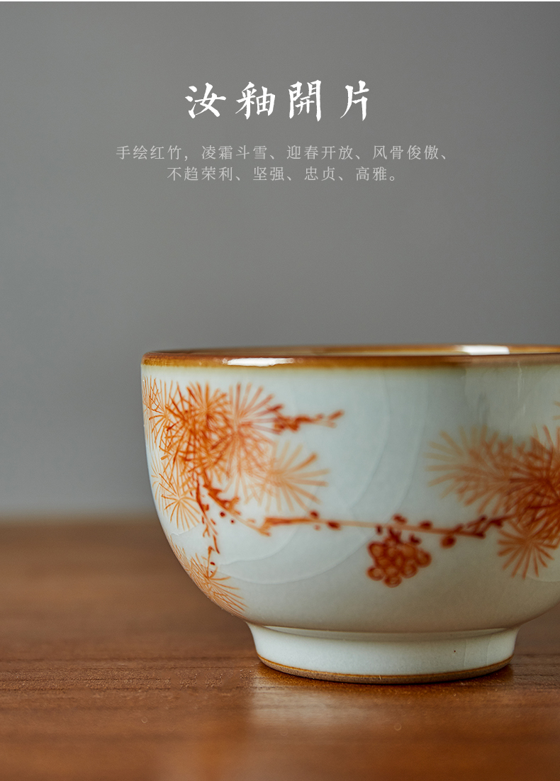 Shot incarnate your up hand - made kung fu tea cups of jingdezhen ceramic tea set personal sample tea cup masters cup single CPU