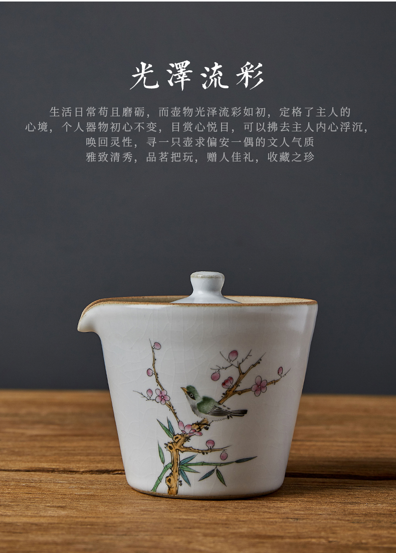 Shot incarnate your up hand - made slicing tureen jingdezhen ceramic cups kung fu tea set filter to crack a cup of tea to use