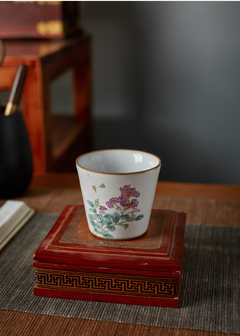 Shot incarnate your up hand - made slicing can raise of jingdezhen ceramic cups kung fu tea set sample tea cup master cup single CPU