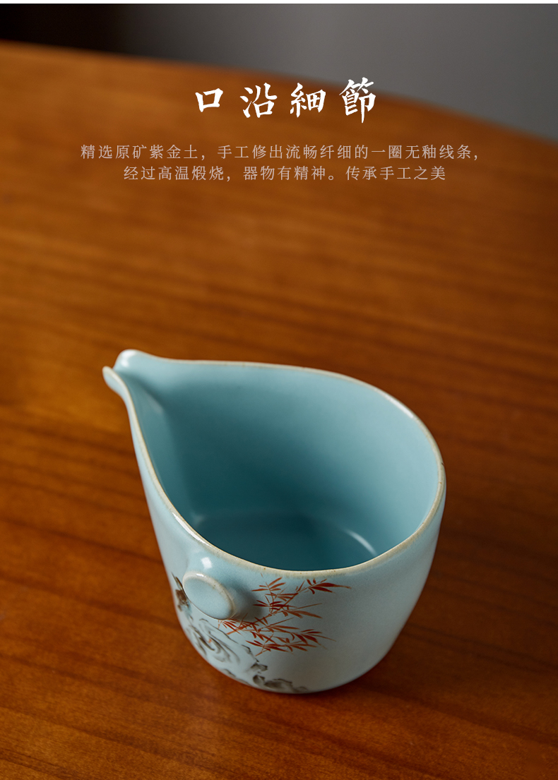 Jingdezhen ceramic fair keller shot incarnate your up hand - made painting of flowers and birds in kung fu tea accessories imitation hot tea sea points