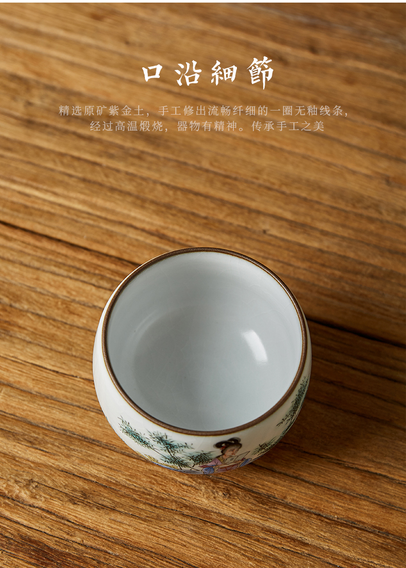 Shot incarnate your up hand - made of red chamber chun plumcakes with jingdezhen ceramic cups kung fu tea cup sample tea cup master list