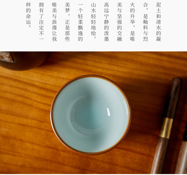 Shot incarnate your up hand - made longfeng masters cup kung fu tea set personal open piece of jingdezhen ceramics can be use a tea cup