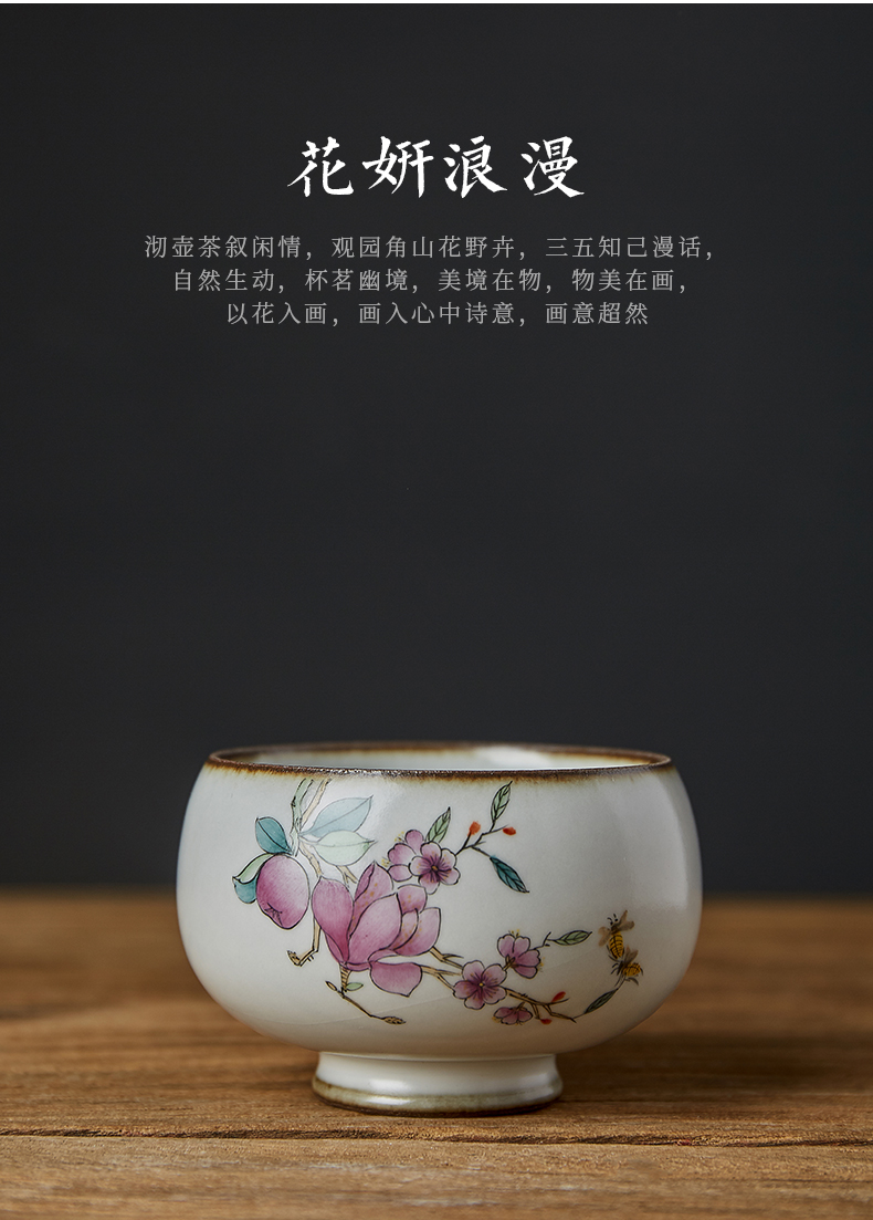 Shot incarnate your up hand - made yulan of jingdezhen ceramic cups kung fu tea master sample tea cup cup personal single CPU