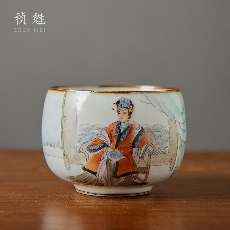 Shot incarnate your up hand - made production city phoenix jingdezhen ceramic cups kung fu tea master sample tea cup cup single CPU