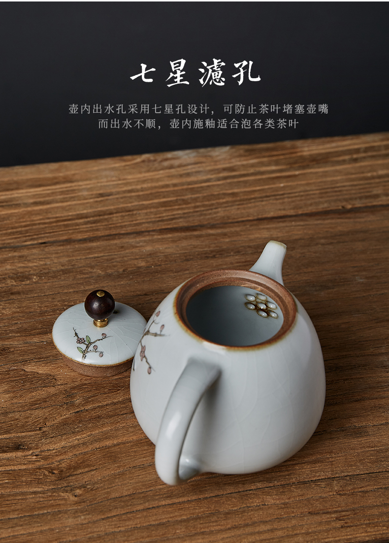 Shot incarnate your up hand - made open piece of jingdezhen ceramic teapot kung fu tea set for its ehrs household filter teapot single pot