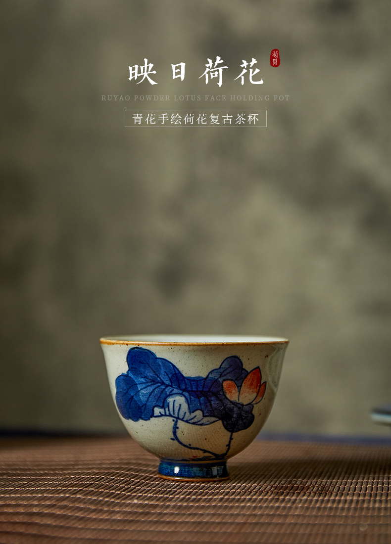 Shot incarnate the hand - made porcelain cups of jingdezhen ceramic kung fu tea set sample tea cup personal single master cup tea cups