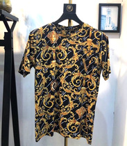 2020 Spring Summer Tide Jacket Head Round Collar Silk Cotton Short Sleeve Half Sleeve Blouse Blouse Men T-Shirt Support A Generation Hair Routine