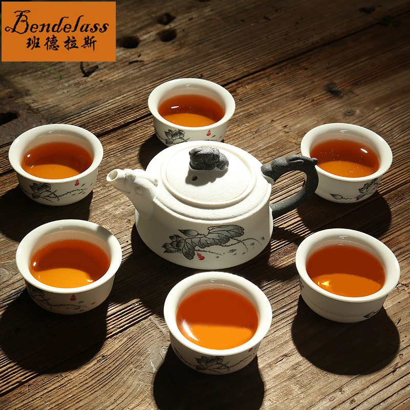 Banderras Snowflake Glazed Tea Set Group Home Brief Modern Little Fresher Kung Fu Tea Tea Tea Tea Tea Cup Creativity