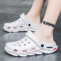 Dongdong shoes men's 2021 new summer non-slip soft bottom Korean fashion men's Baotou slippers wear sandals