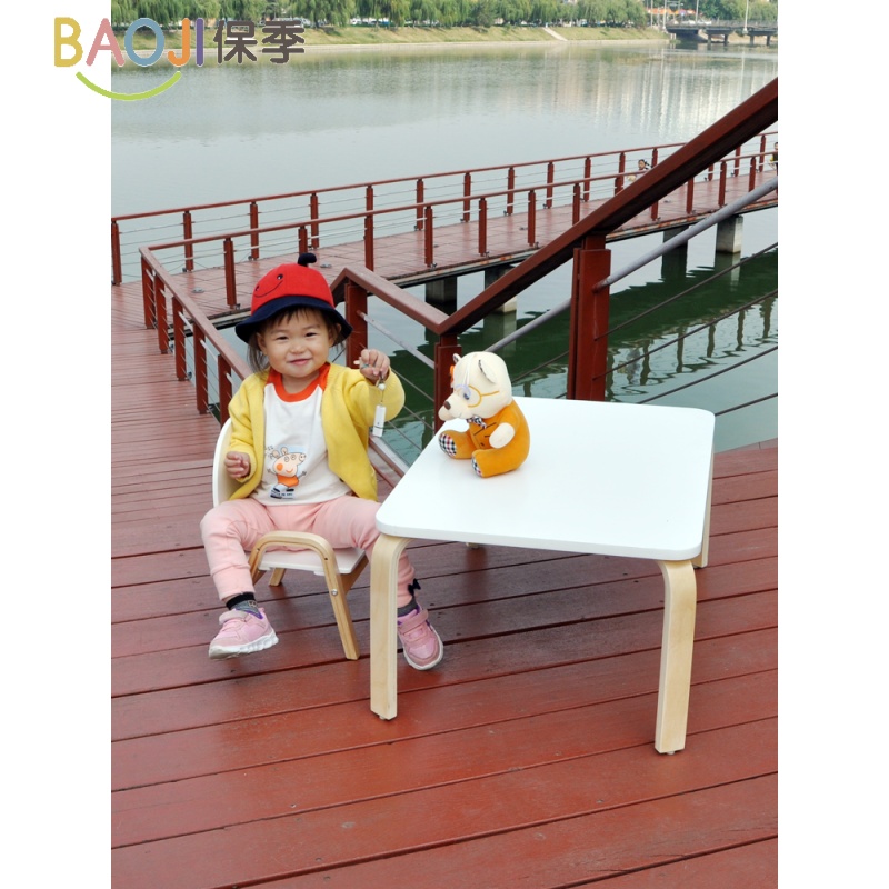 Children's chair backrest chair home solid wood changing shoe stool small bench non-slip thickening kindergarten baby dining chair