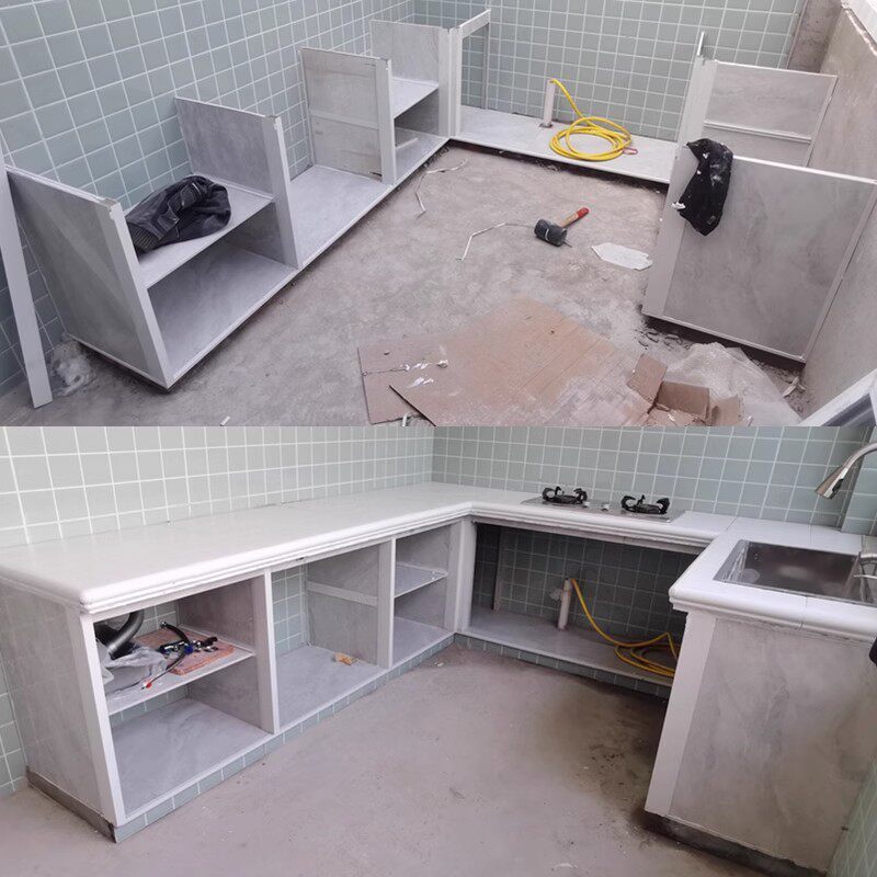 стойка 白色全套配件u型砖夹橱柜特厚铝合金立柱包收边瓷砖灶台封边卡槽