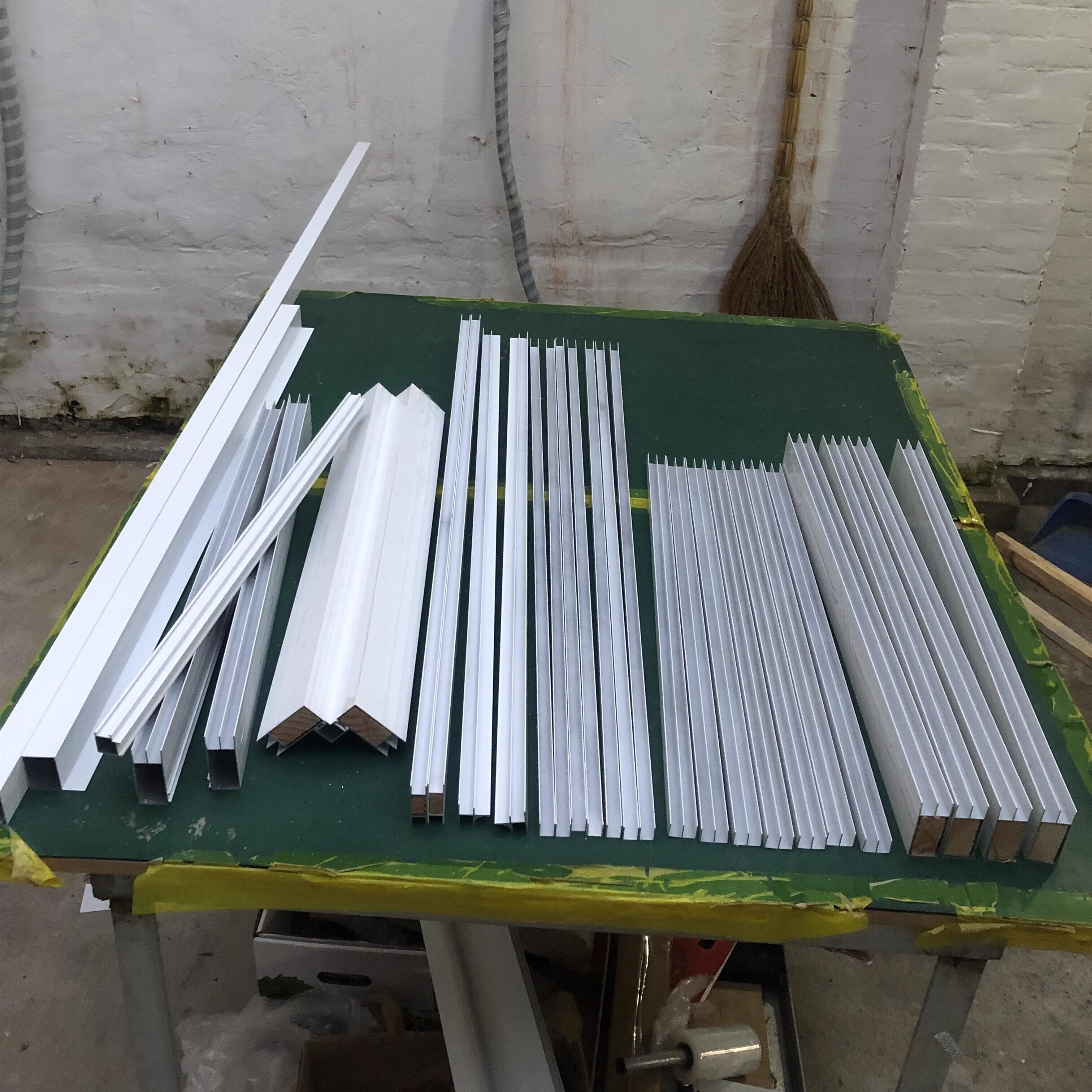 стойка 白色全套配件u型砖夹橱柜特厚铝合金立柱包收边瓷砖灶台封边卡槽