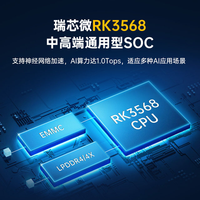 Zhengdian Atom Rk3568 Card Computer Rockchip Ai Development Board Linux Embedded Atompi-Ca1