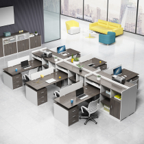 Chongqing staff desk chair 46 people with double-four-position minimalist modern office financial screen holder high cabinet