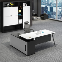 Boss desk President desk simple modern fashion atmosphere manager Master desk single table and chair combination big class