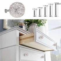 Crystal handles cabinet wardrobe drawer handles full of diamonds furniture universal diamond spherical drawer handles for women