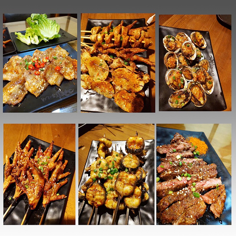 Barbecue Shop Special Dishes Creative Commercial dishes Rectangular Black Melamine Imitation Porcelain Cutlery Sets Dinner Plate