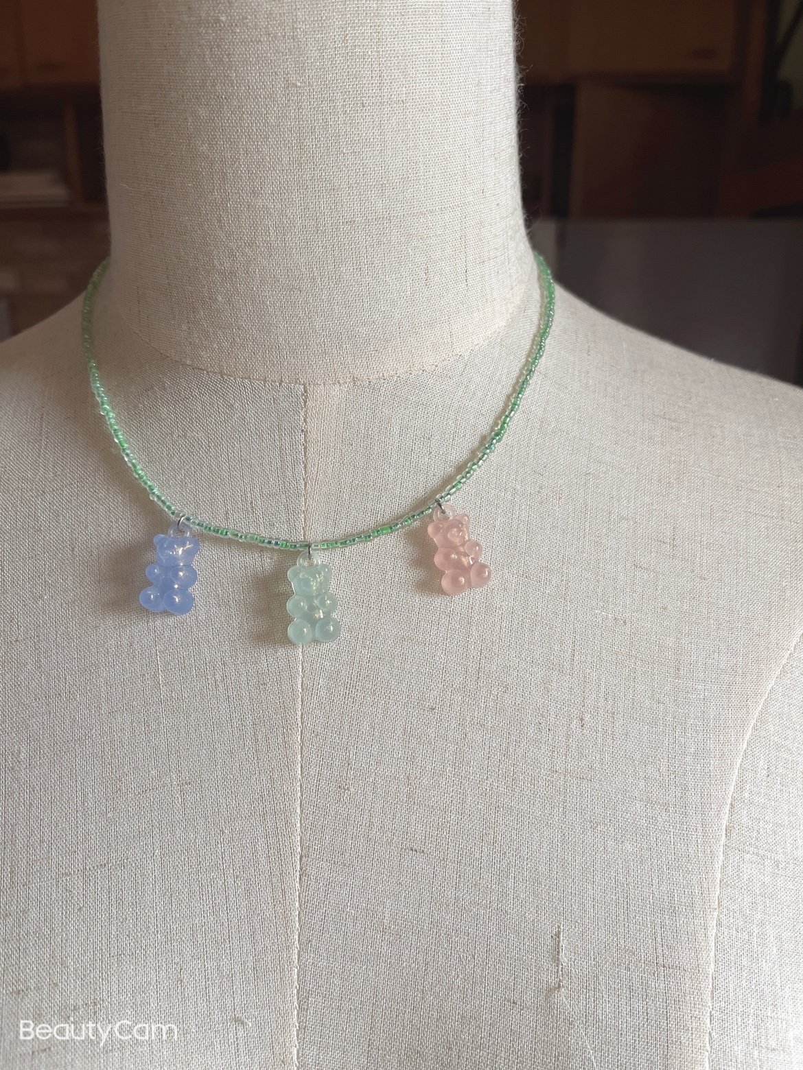 Original design colorful beads streamer bear necklace (customized models do not accept returns)