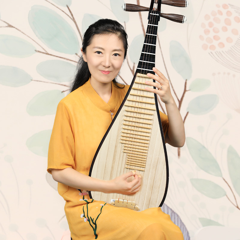 Lehai pipa musical instrument hardwood material flying flower point green pattern beginner practice pipa 911FH