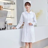 Униформа медсестры, летний тонкий белый халат, розовая кукла для работы, короткий рукав, кукольный воротник, для салонов красоты