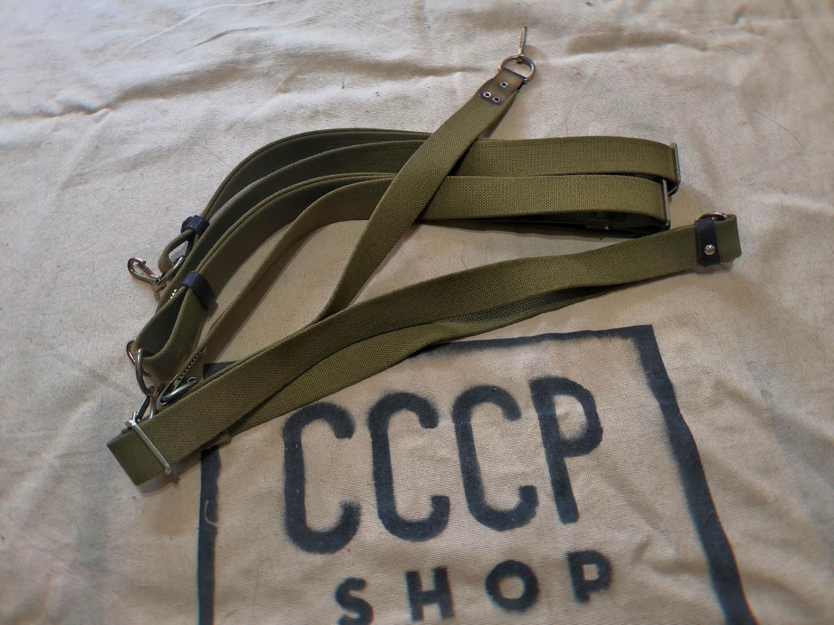 Russian original AK gun with canvas AK105 74M SSO gun belt