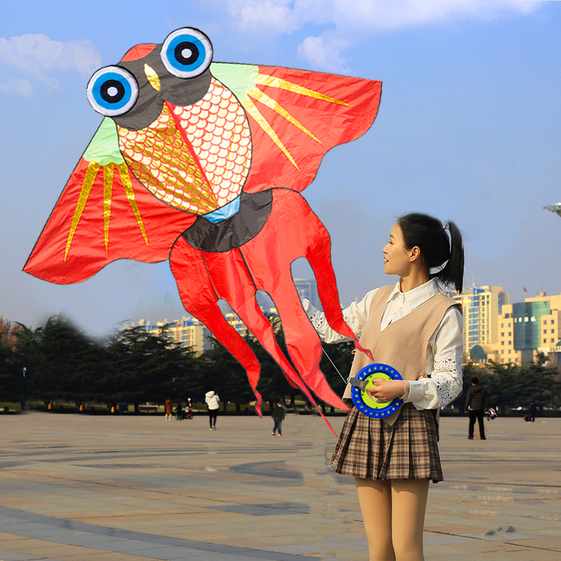 Pinetail Goldfish Kite Large Upscale Children Adult Microwind Easy To Fly New Traditional Paper Kite Chinese Wind Beginners