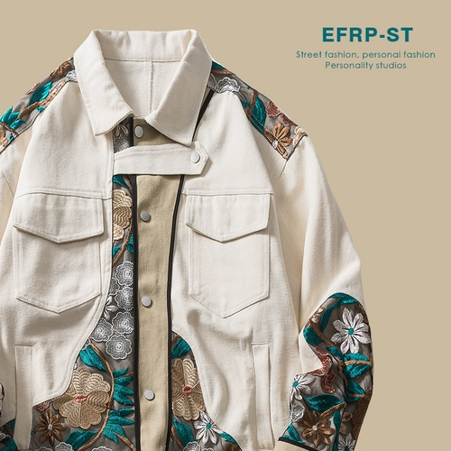 Baihua Bloom | efrp | Нишевая дизайнерская марка | Гендерный ветер | кружевая цветочная куртка