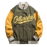 Весенняя куртка, бейсбольная форма для отдыха, с вышивкой, свободный крой, в американском стиле