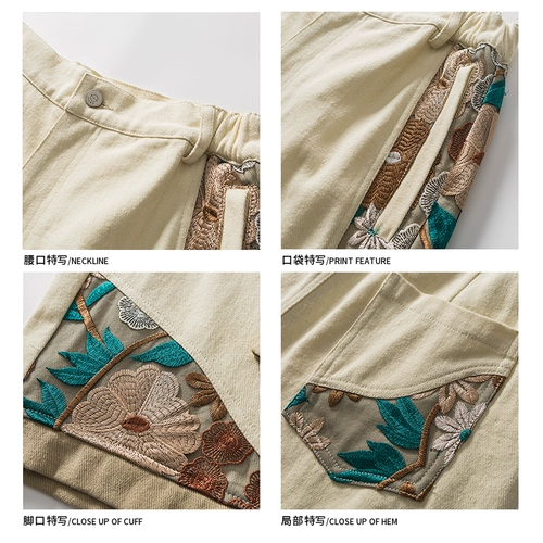 Baihua Bloom | efrp | Нишевые дизайнерские бренды | Гендерные ветры | Шорты с кружевной вышивкой