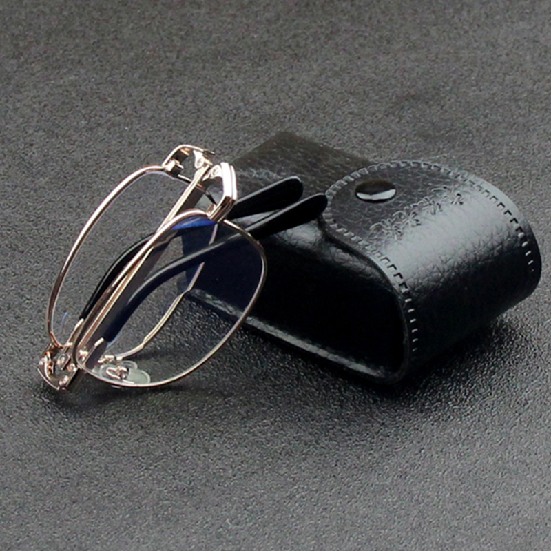 Folding old flower glasses far and near dual-use high-definition portable anti-blue light old flower glasses old mirror look far and close to old people