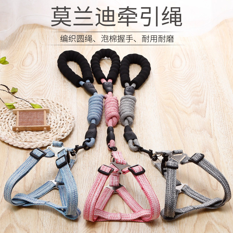 Dog Traction Rope Dog Rope Dog Necklace Rope Large Small And Medium Dog Walking Dog Pet Item Ring Kitty Teddy Rope Supplies