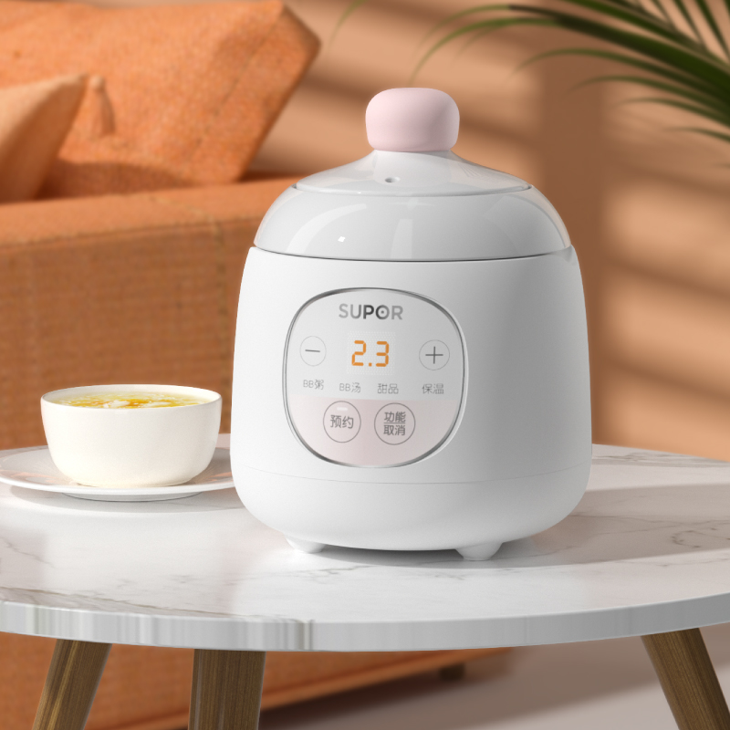 Suber baby electric stew pot baby food supplement pot automatic multi-functional mini BB pot cooking porridge artifact small stew cup