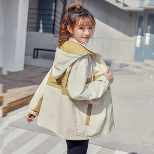 ins短款春秋百搭盐系工装外套