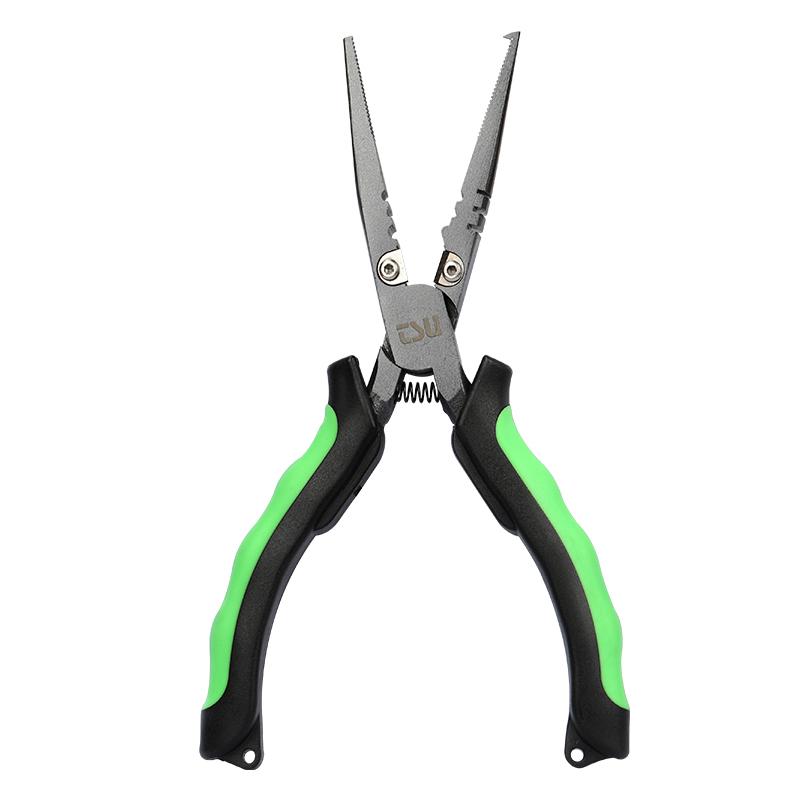 Fishing house green pointed multifunctional Luya tongs fishing tongs fishing tools hook pliers rubber non-slip handle