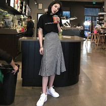 Micro Fat Girls Wear Hitchhiking Summer Suit Big Code Womens Dress 2022 New Half Body Dress Veil 2 Covered Meat