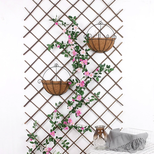 Подвесной цветочный горшок, соломенные плетеные декоративные цветы, домашний декор