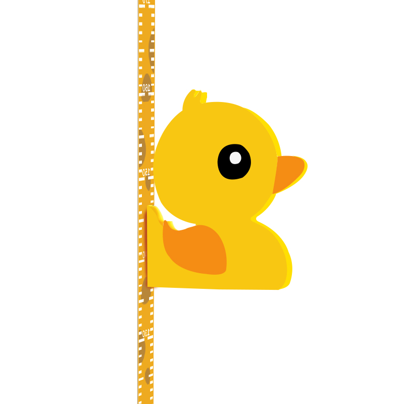 3d Card Flux Height Sticker Stereo Children Room Baby Height Sticker Measuring Instrument Ruler Wall Applier Removable-Taobao