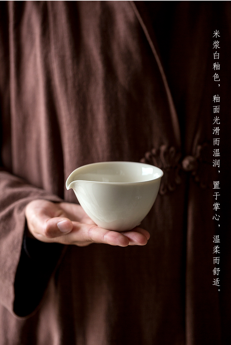 Dream ShuYu rhyme points kung fu tea tea cups justice cup ceramic Japanese tea, a single large parts