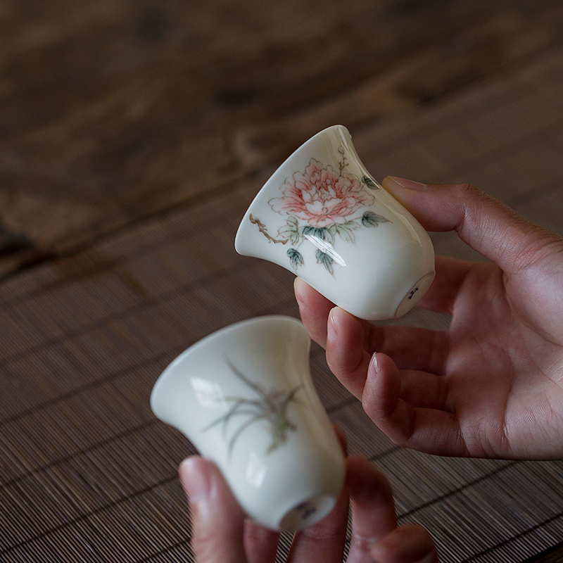 Dream ShuYu rhyme kung fu tea set small hand - made ceramic tea tea cup a single master vintage Japanese sample tea cup