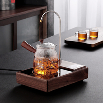 Tea maker gold and silver fired heat-resistant glass cooking teapot household electric pottery stove tea set steaming teapot filter bubble teapot