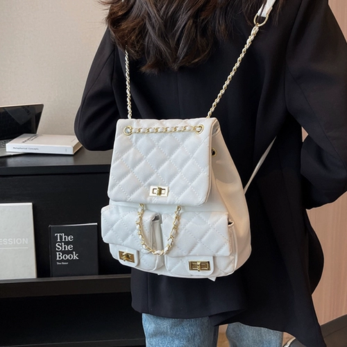 Сумка через плечо, вместительная и большая цепь, рюкзак, на цепочке