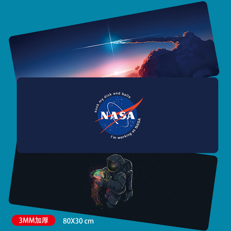nasa waterproof space minimalist astronaut Solar System Waterproof Mouse Pad Mega Electric Race Laptop Keyboard Anti Slip