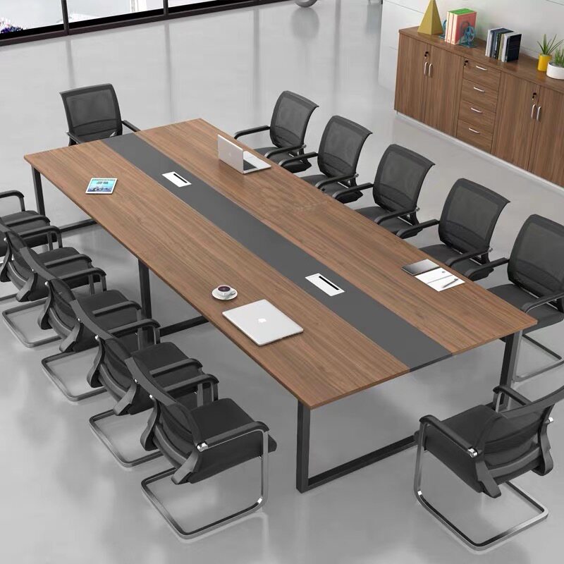 Conference table negotiation table conference room reception table and chair combination small strip long table training table office furniture