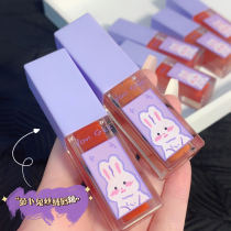 New cute Rabbit Rabbit Velvet Lip Glazed Matt Mist not to drop No Stained Cup Students white Affordable Lipstick lip gloss